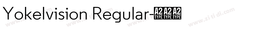 Yokelvision Regular字体转换